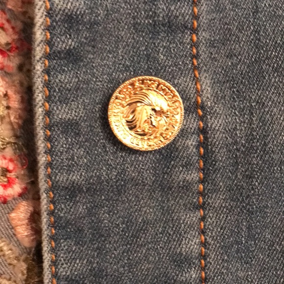 Embroidered Blue Jean Jacket - Picture 6 of 8